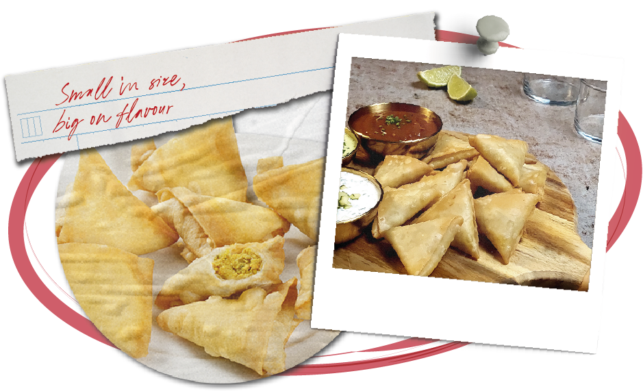 Mini Samosas Chicken Curry