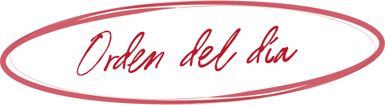 Orden del día