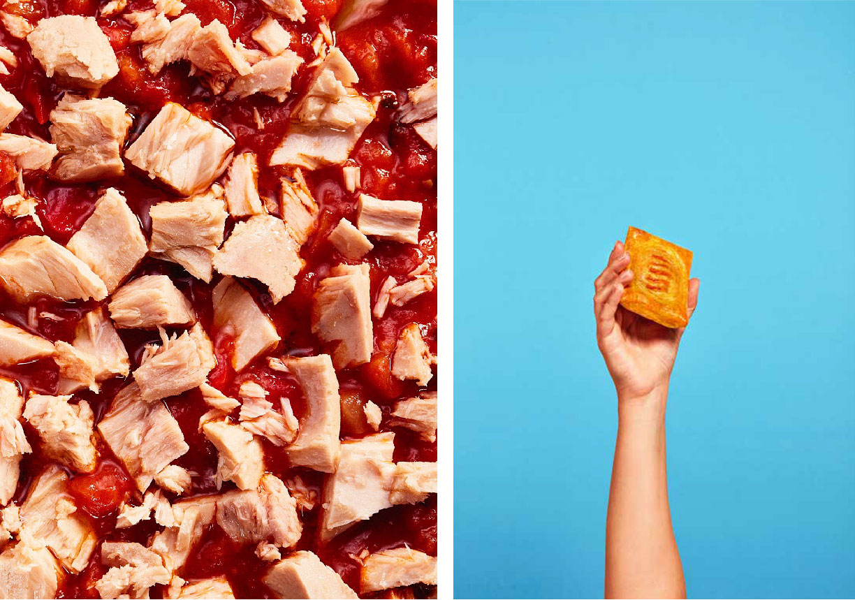 Hojaldres rellenos de atún